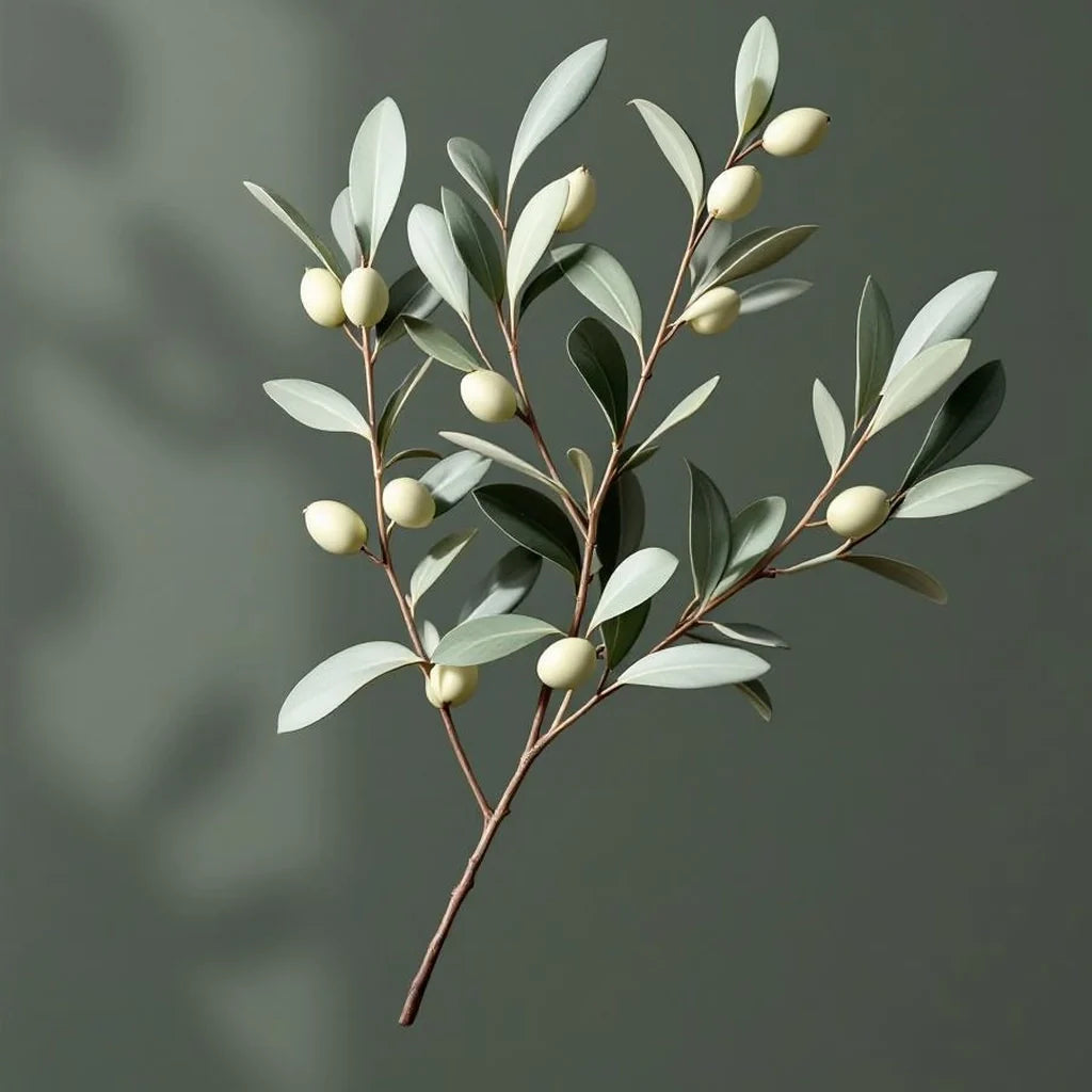 Artificial Olive Branch Stem Set