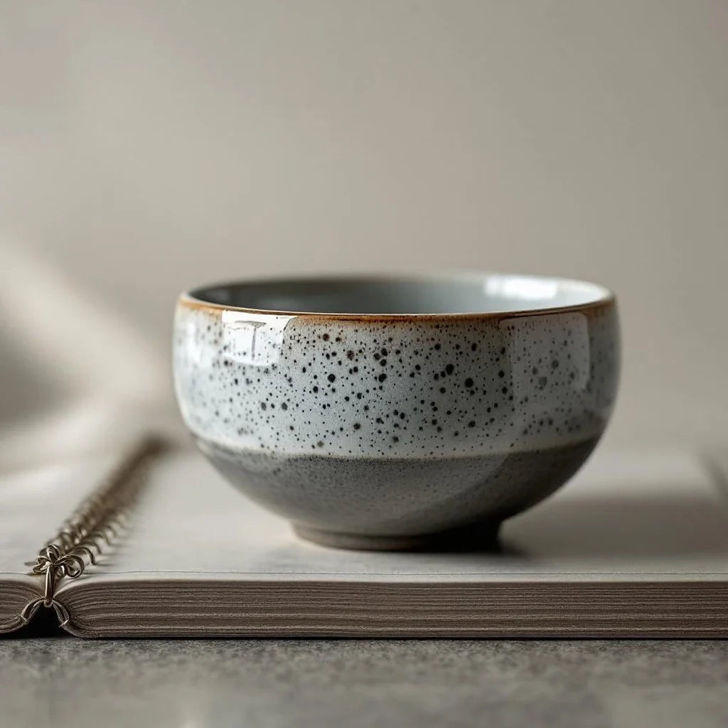 Ceramic Decorative Bowl with Speckled Glaze