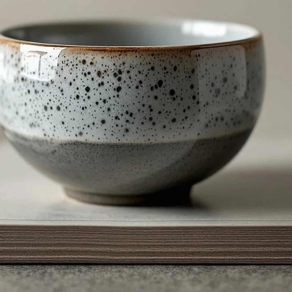 Ceramic Decorative Bowl with Speckled Glaze