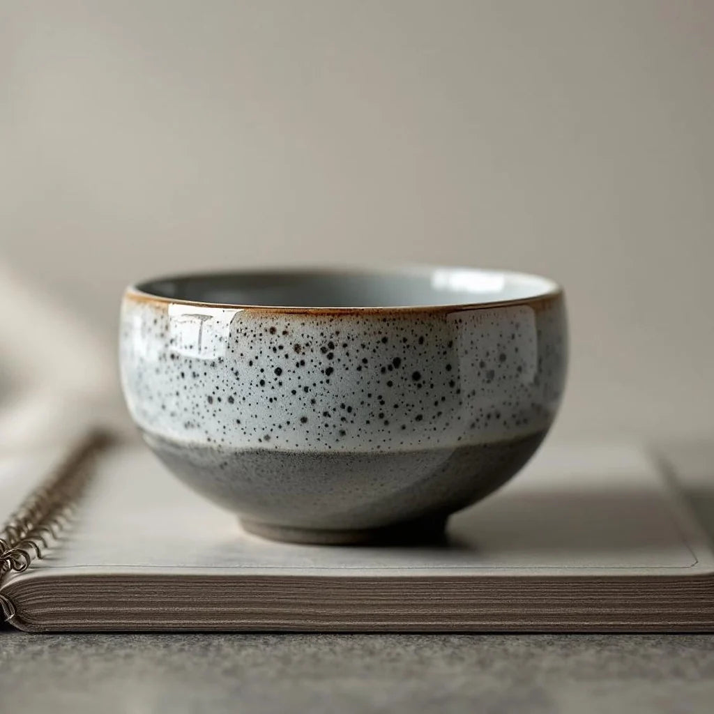 Ceramic Decorative Bowl with Speckled Glaze