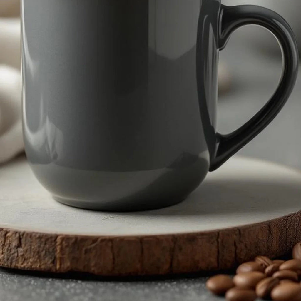 Ceramic Mug Set with Minimal Handle