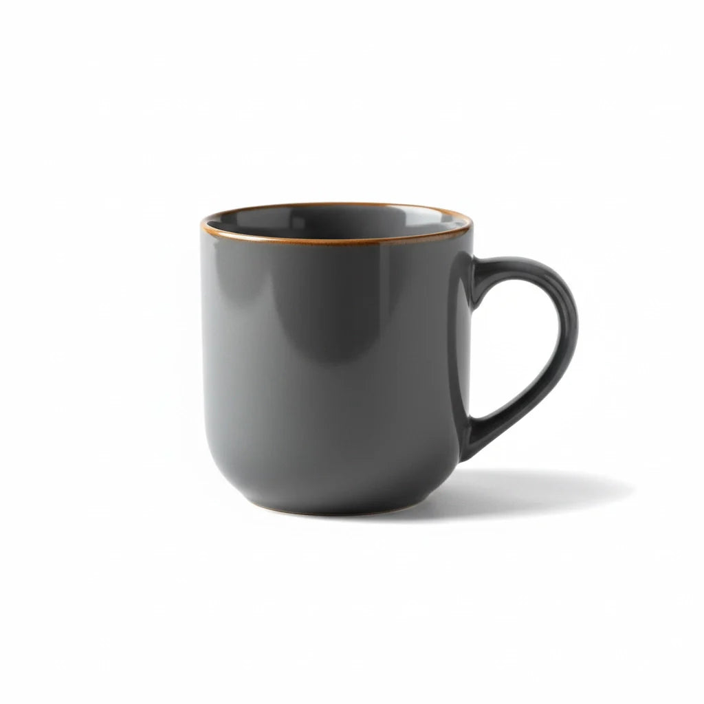 Ceramic Mug Set with Minimal Handle