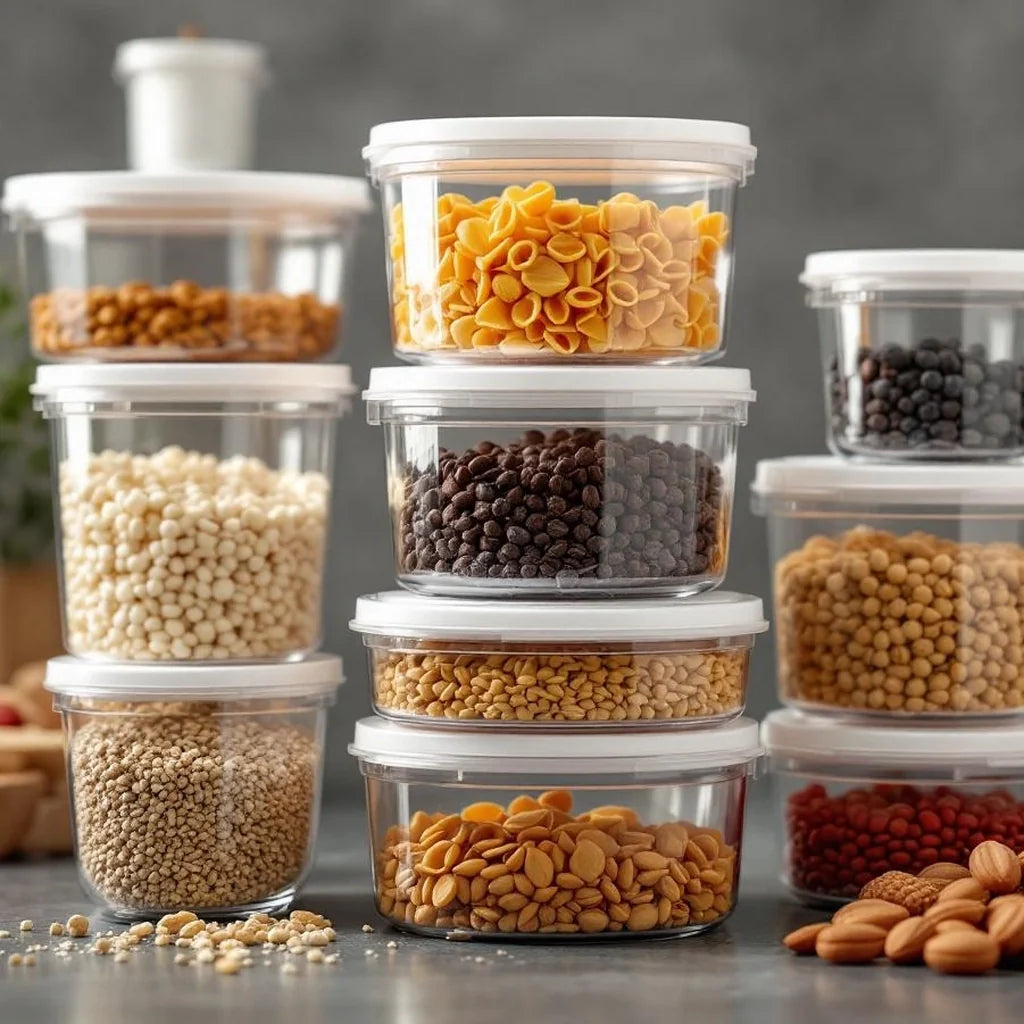 Clear Stackable Food Storage Container Set