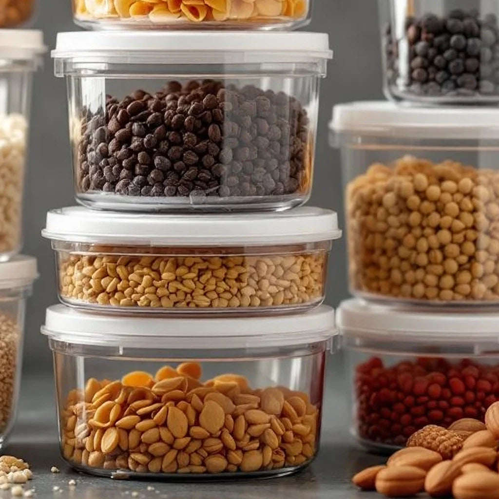 Clear Stackable Food Storage Container Set