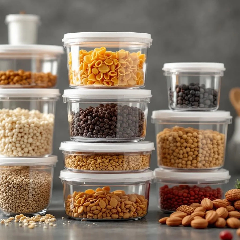 Clear Stackable Food Storage Container Set
