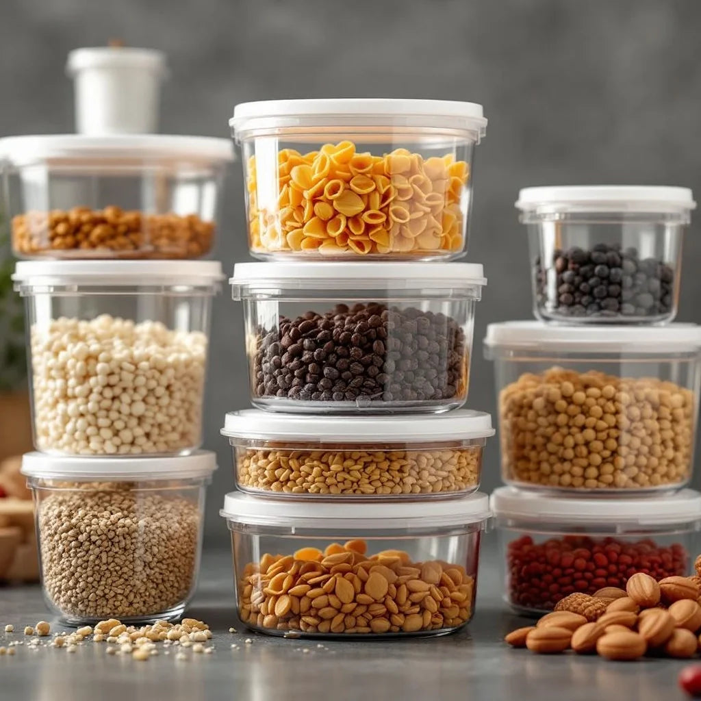 Clear Stackable Food Storage Container Set