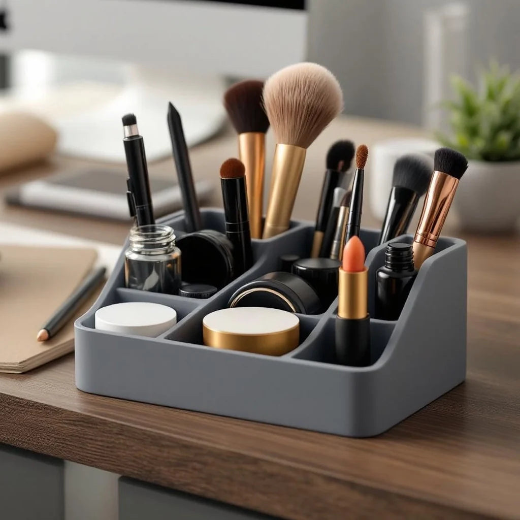 Desk Organizer Caddy with Divided Compartments