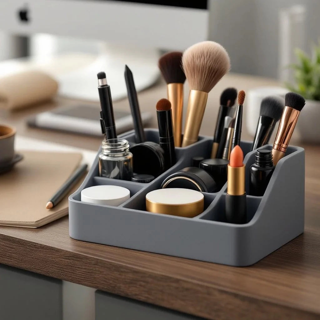 Desk Organizer Caddy with Divided Compartments