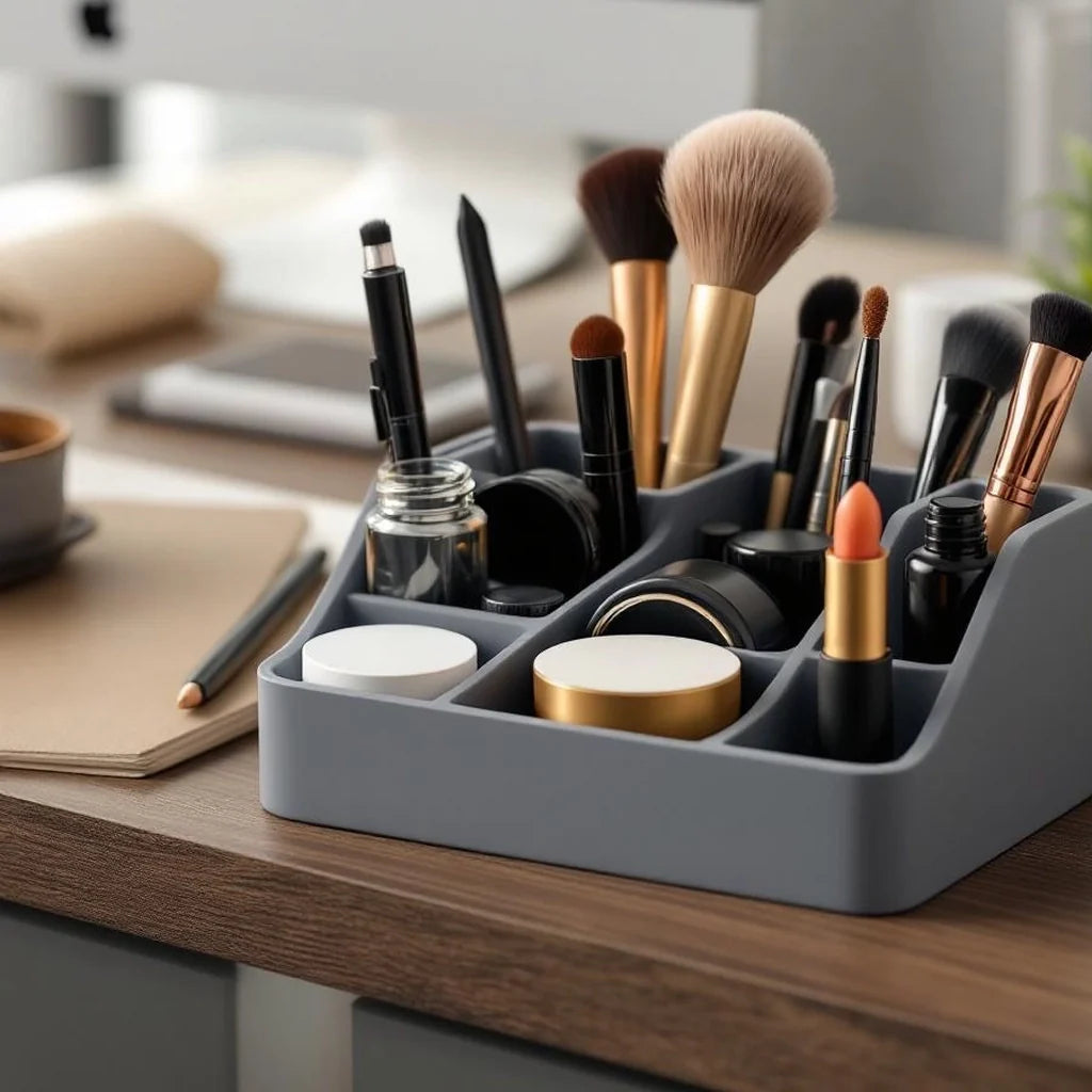 Desk Organizer Caddy with Divided Compartments