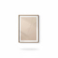 Framed Abstract Line Print in Warm Neutrals