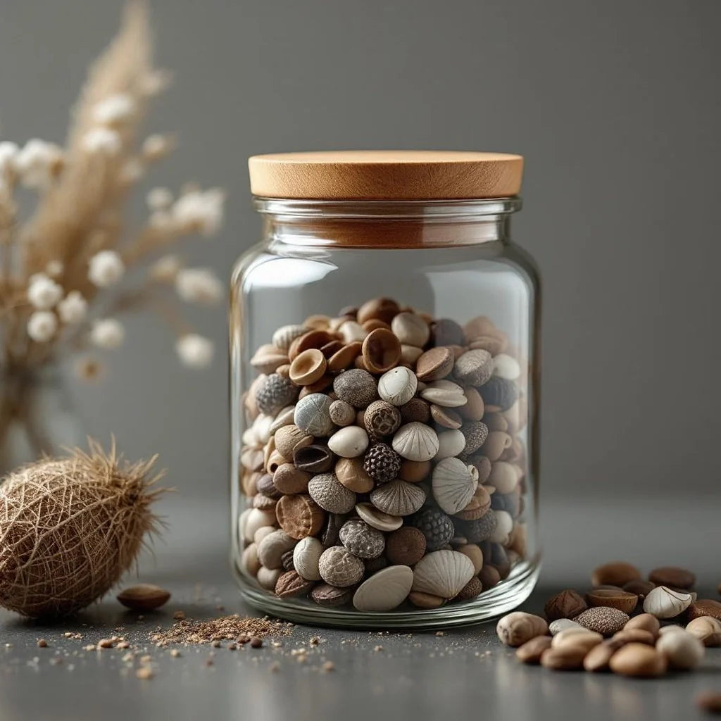 Glass Keepsake Jar with Wooden Lid