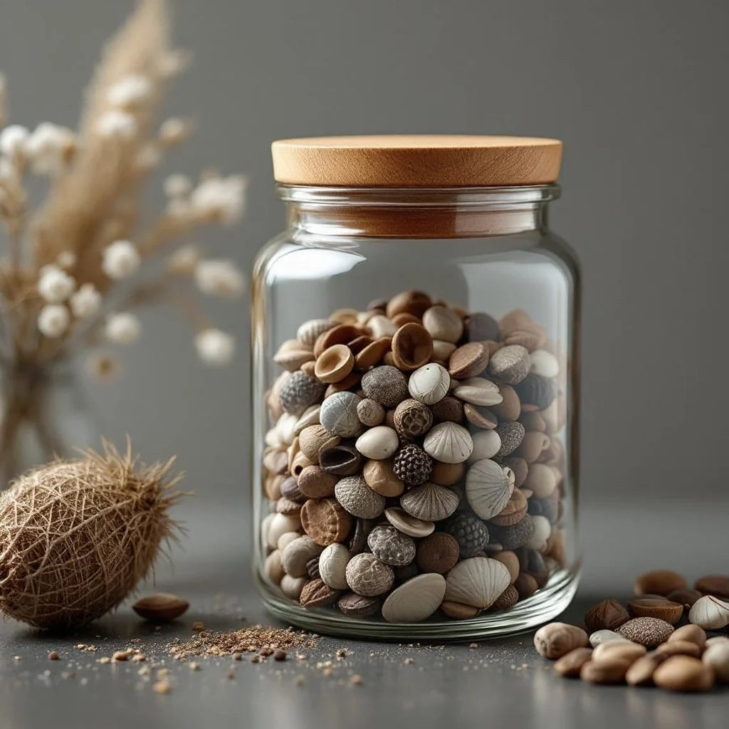 Glass Keepsake Jar with Wooden Lid