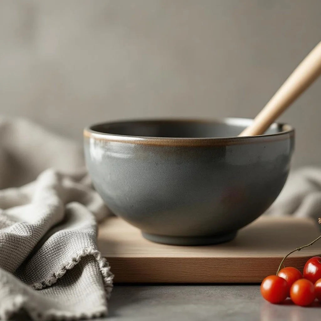Stoneware Mixing Bowl with Matte Glaze