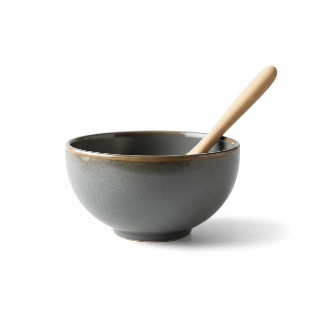 Stoneware Mixing Bowl with Matte Glaze